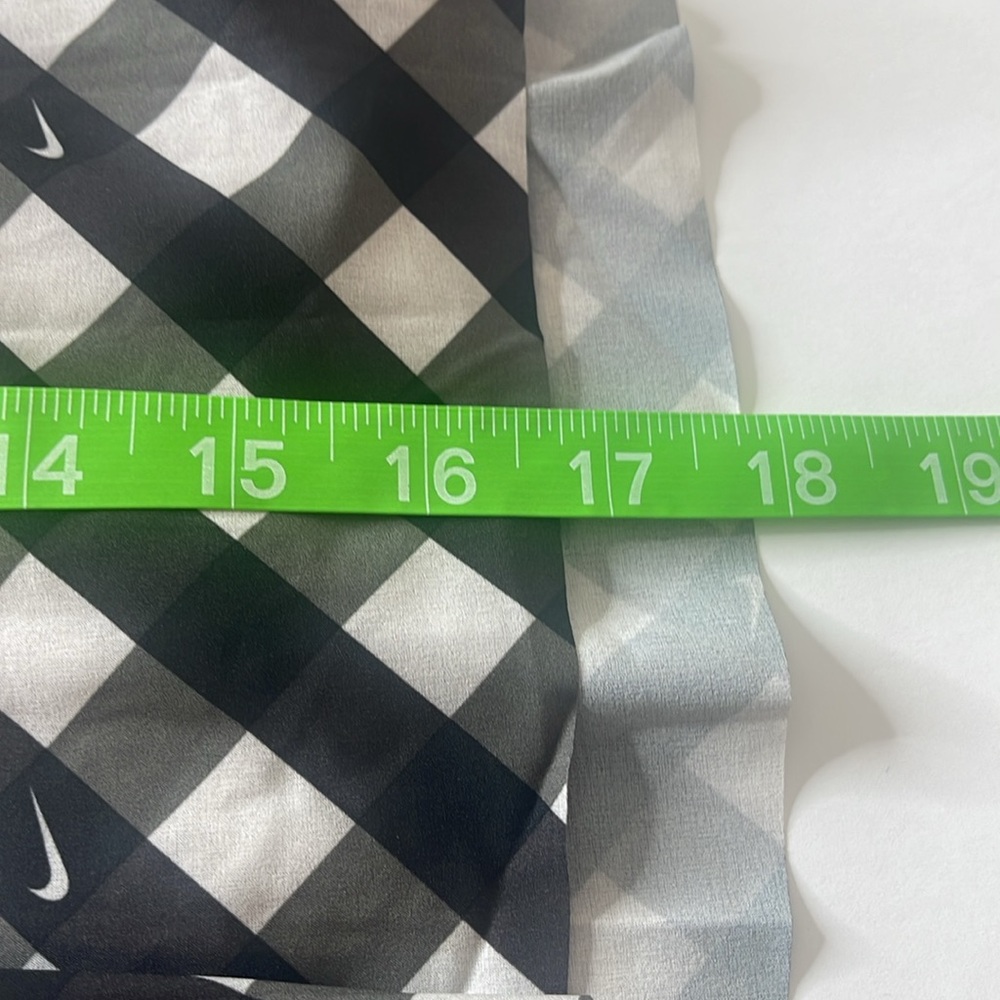 Nike Core Club Printed Tennis Skirt Skort Black White Gingham XL - Picture 14 of 16